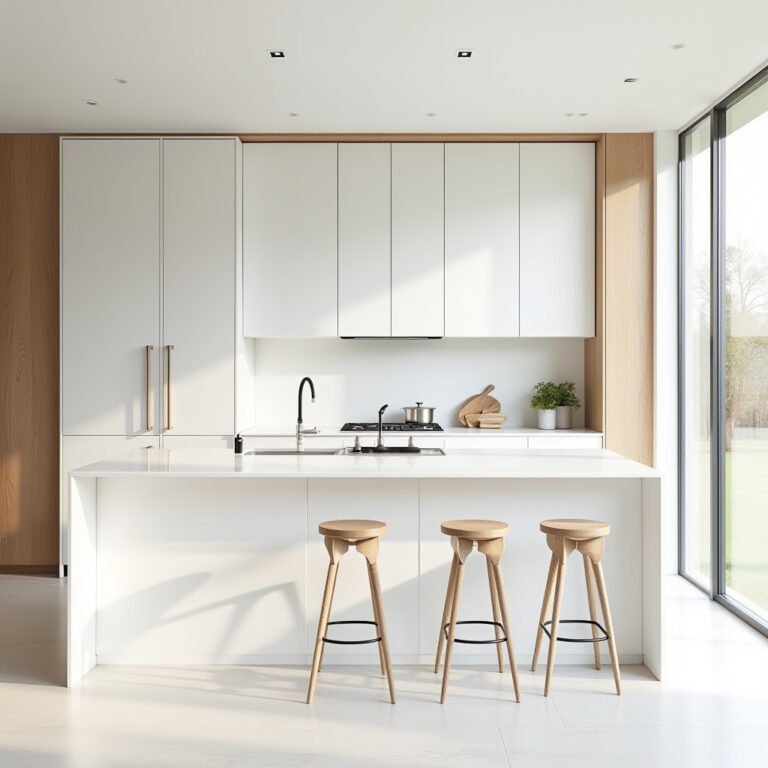 white oak and white kitchen 1