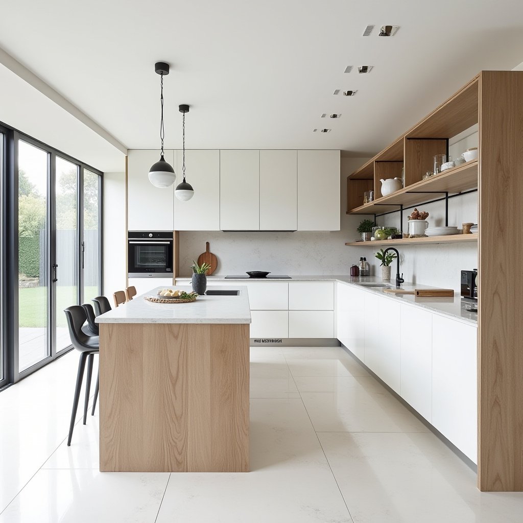 white oak and white kitchen 14