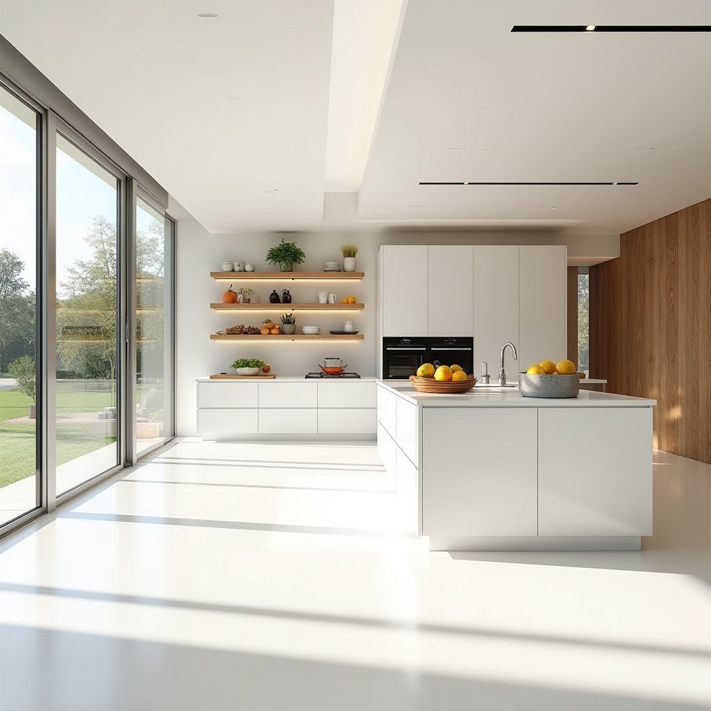 white oak and white kitchen 15