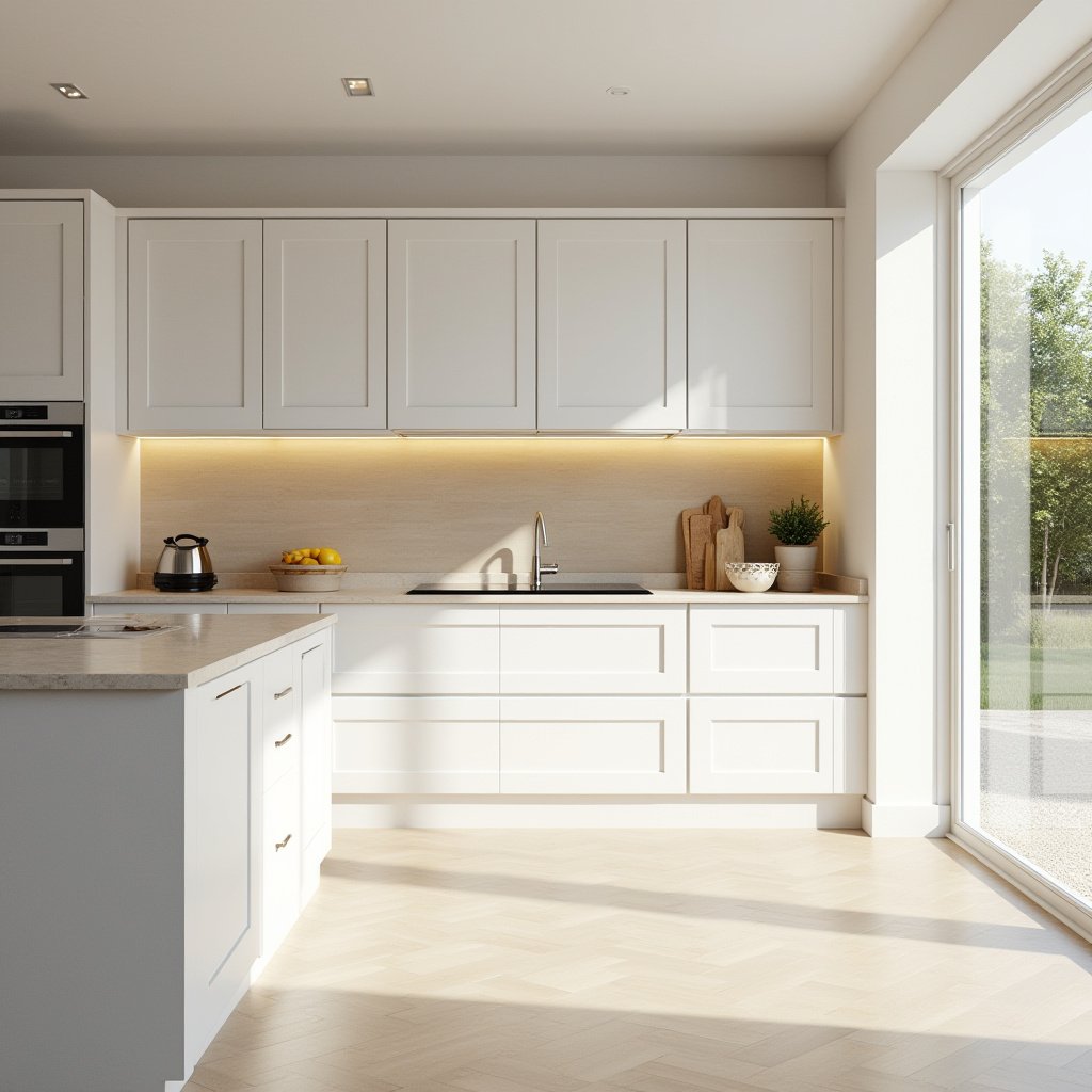 white oak and white kitchen 17