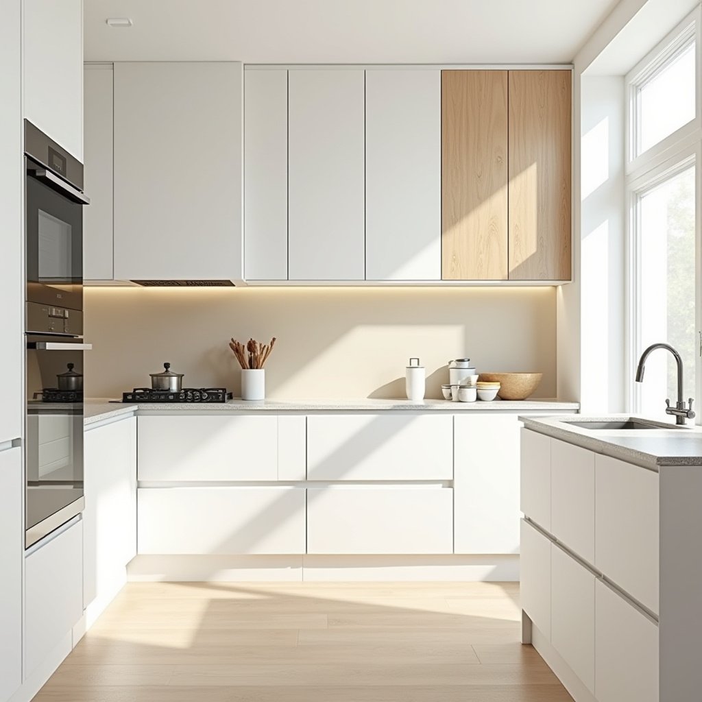 white oak and white kitchen 18