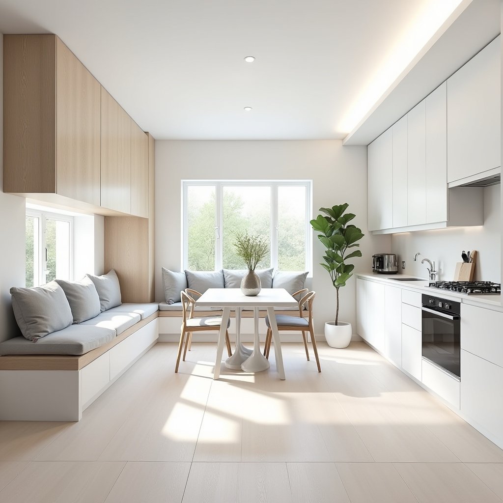 white oak and white kitchen 19