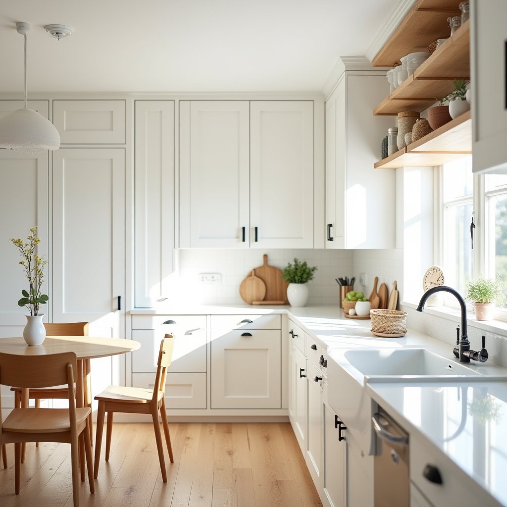 white oak and white kitchen 22