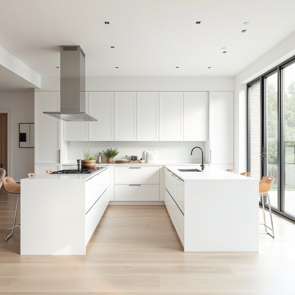 white oak and white kitchen 23