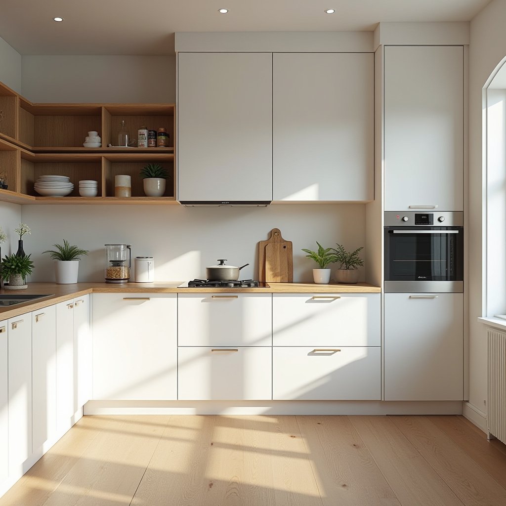 white oak and white kitchen 28