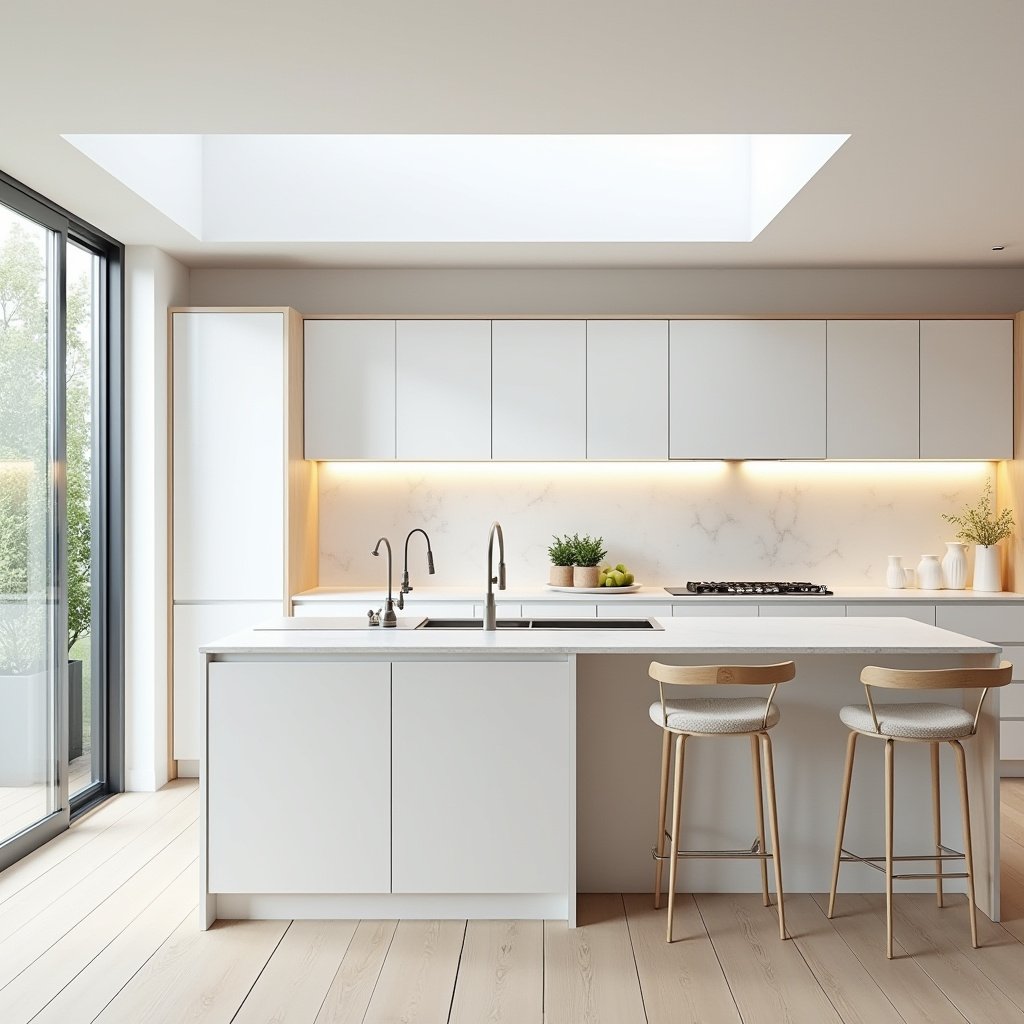 white oak and white kitchen 29
