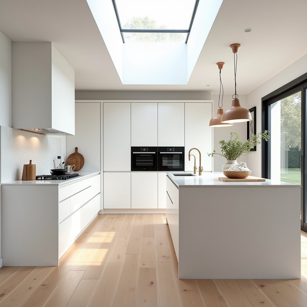 white oak and white kitchen 6