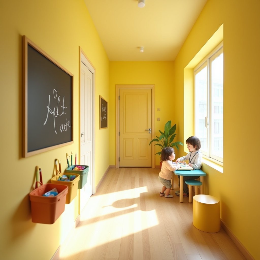 yellow hallway 13