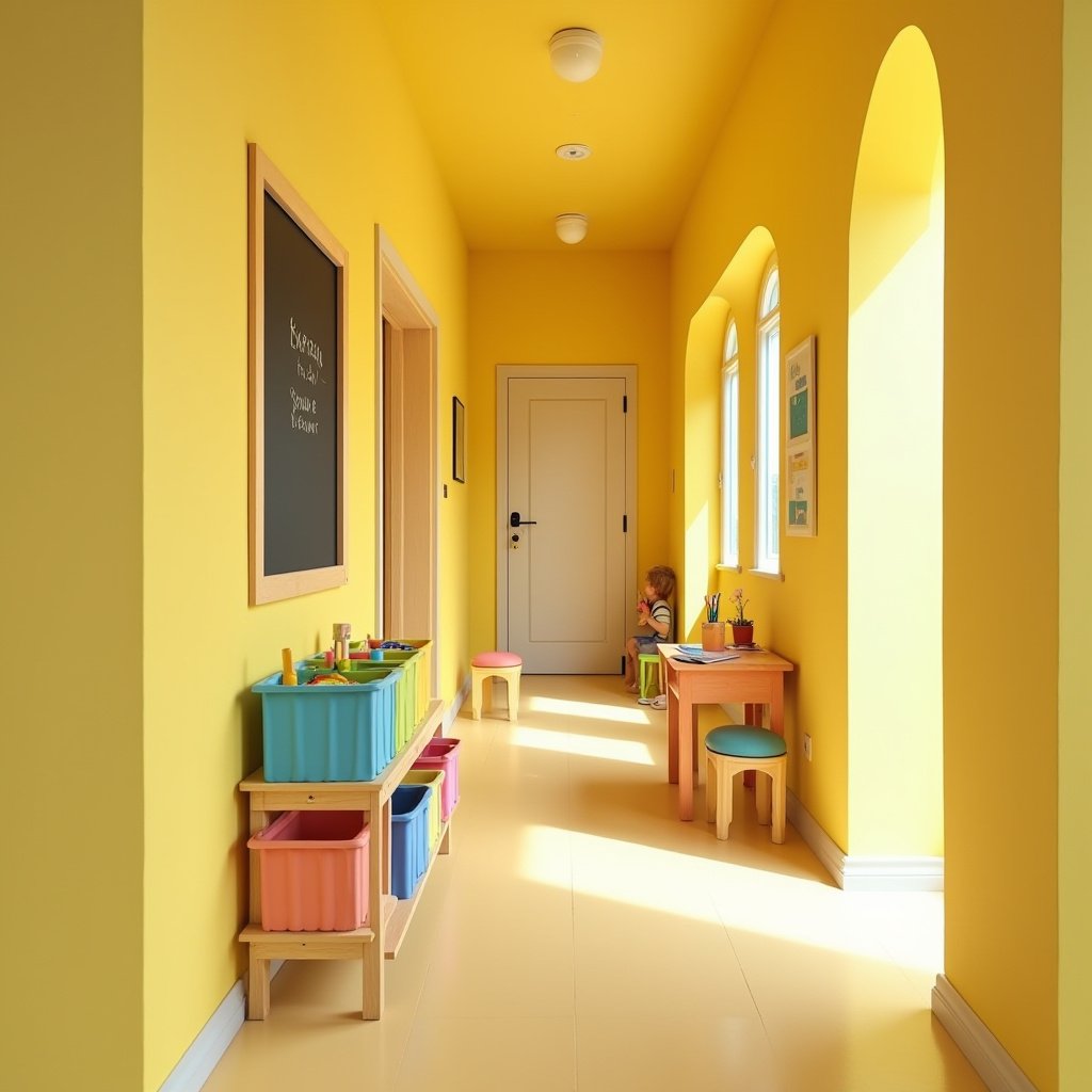 yellow hallway 14