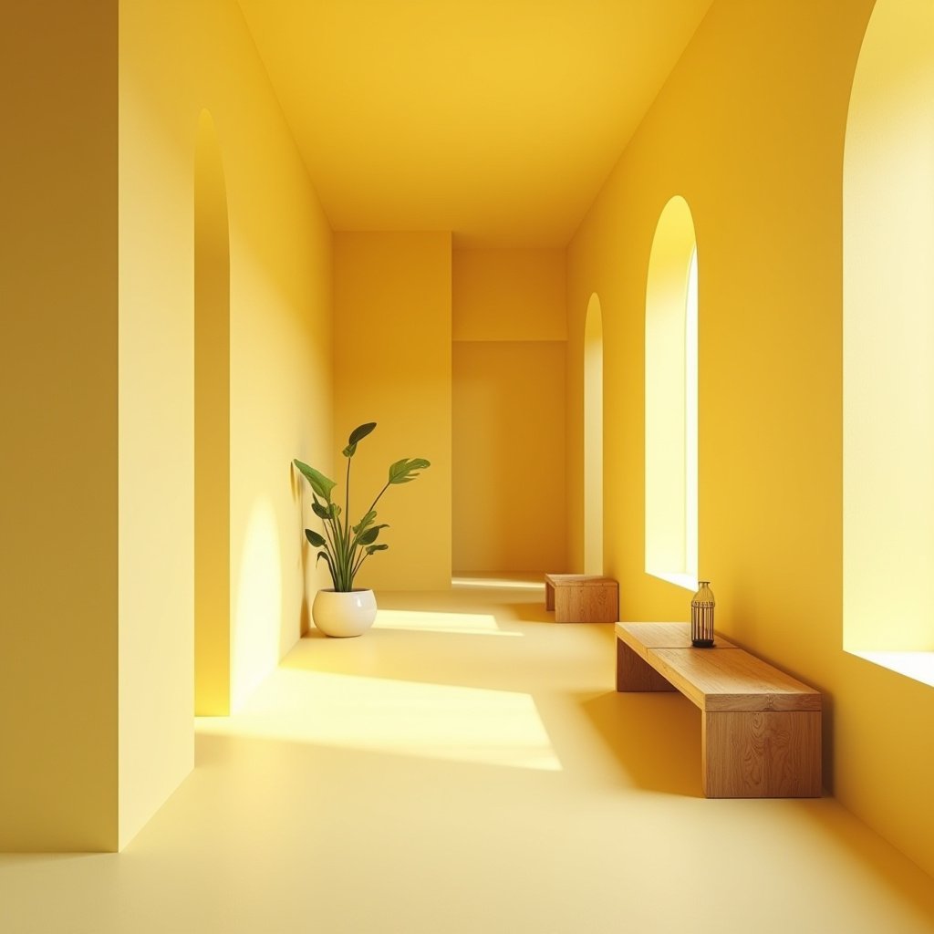 yellow hallway 33