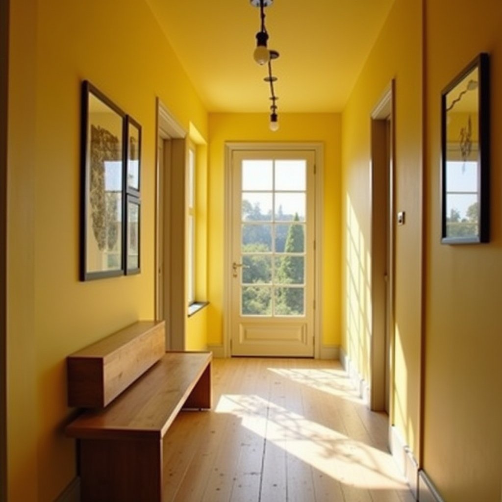 yellow hallway 8