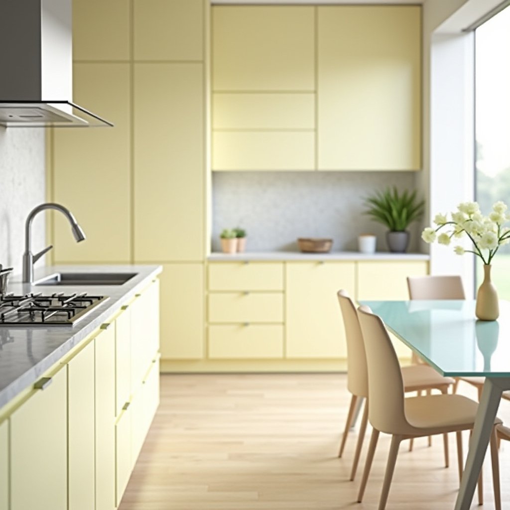 yellow kitchen cabinets 12
