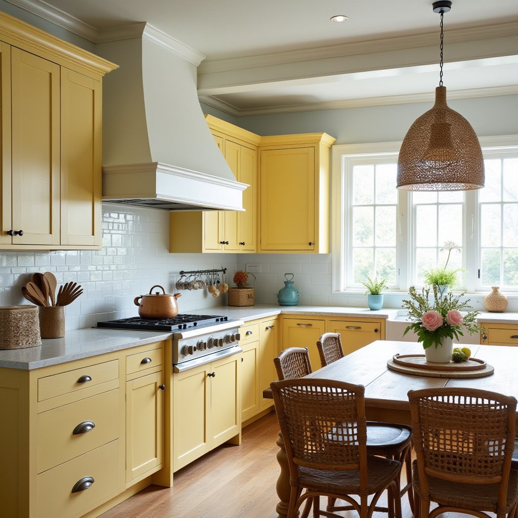 yellow kitchen cabinets 20