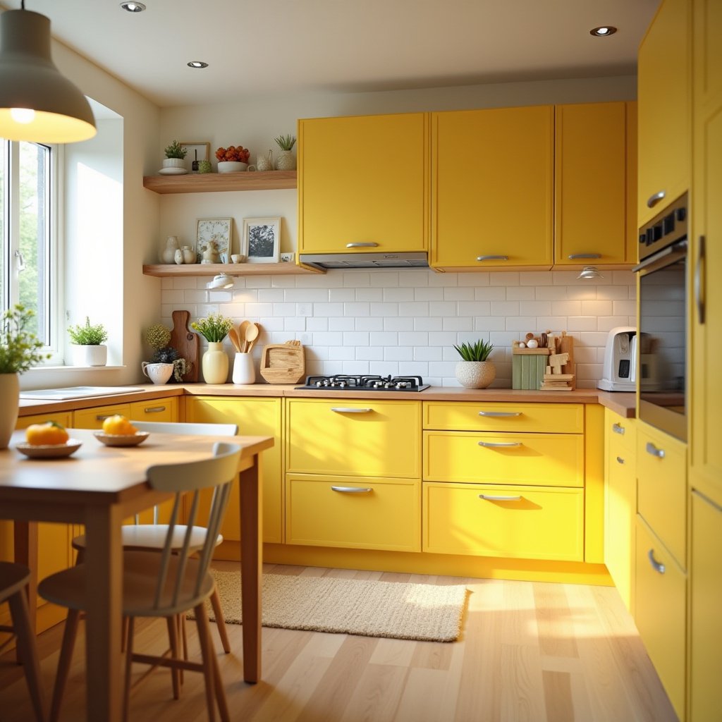yellow kitchen cabinets 26