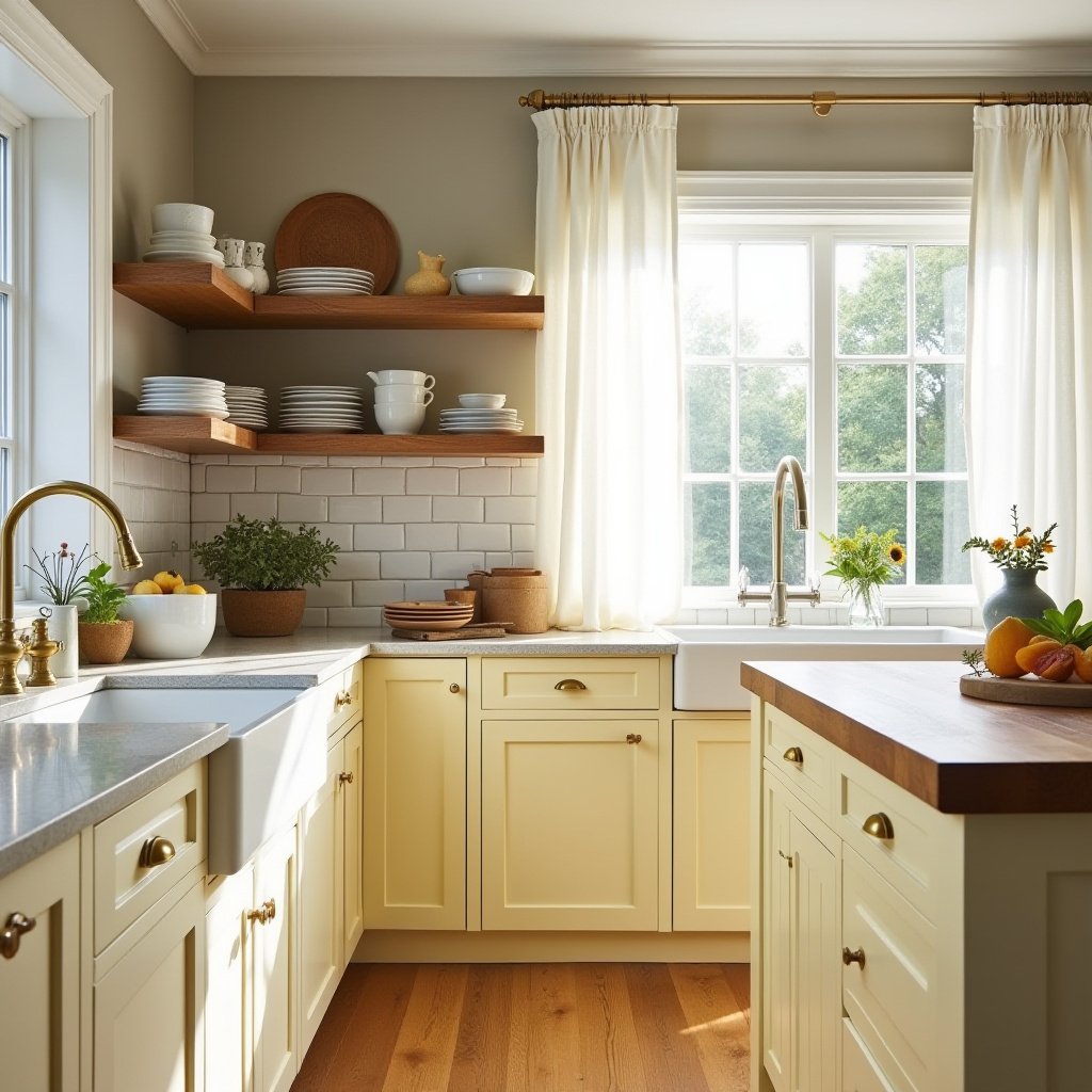 yellow kitchen cabinets 3