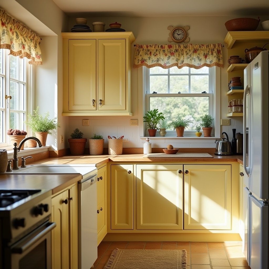 yellow kitchen cabinets 30