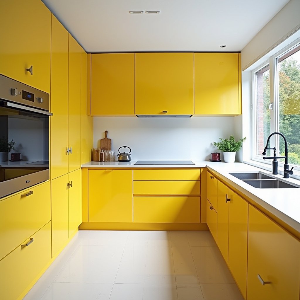 yellow kitchen cabinets 31