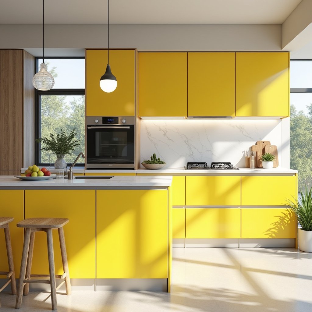 yellow kitchen cabinets 32