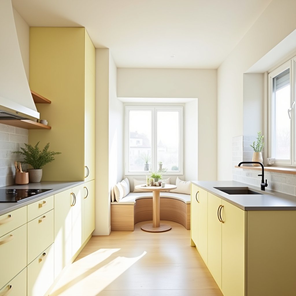 yellow kitchen cabinets 34