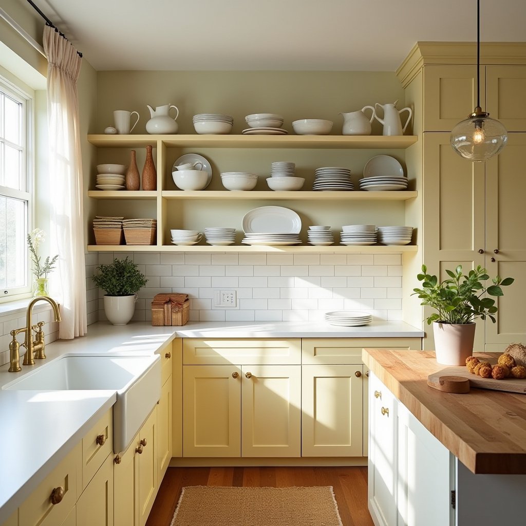 yellow kitchen cabinets 4