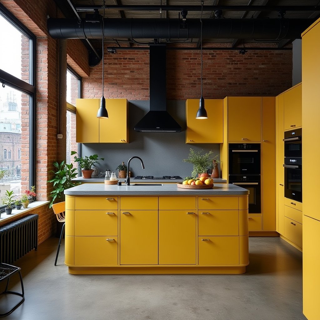 yellow kitchen cabinets 8